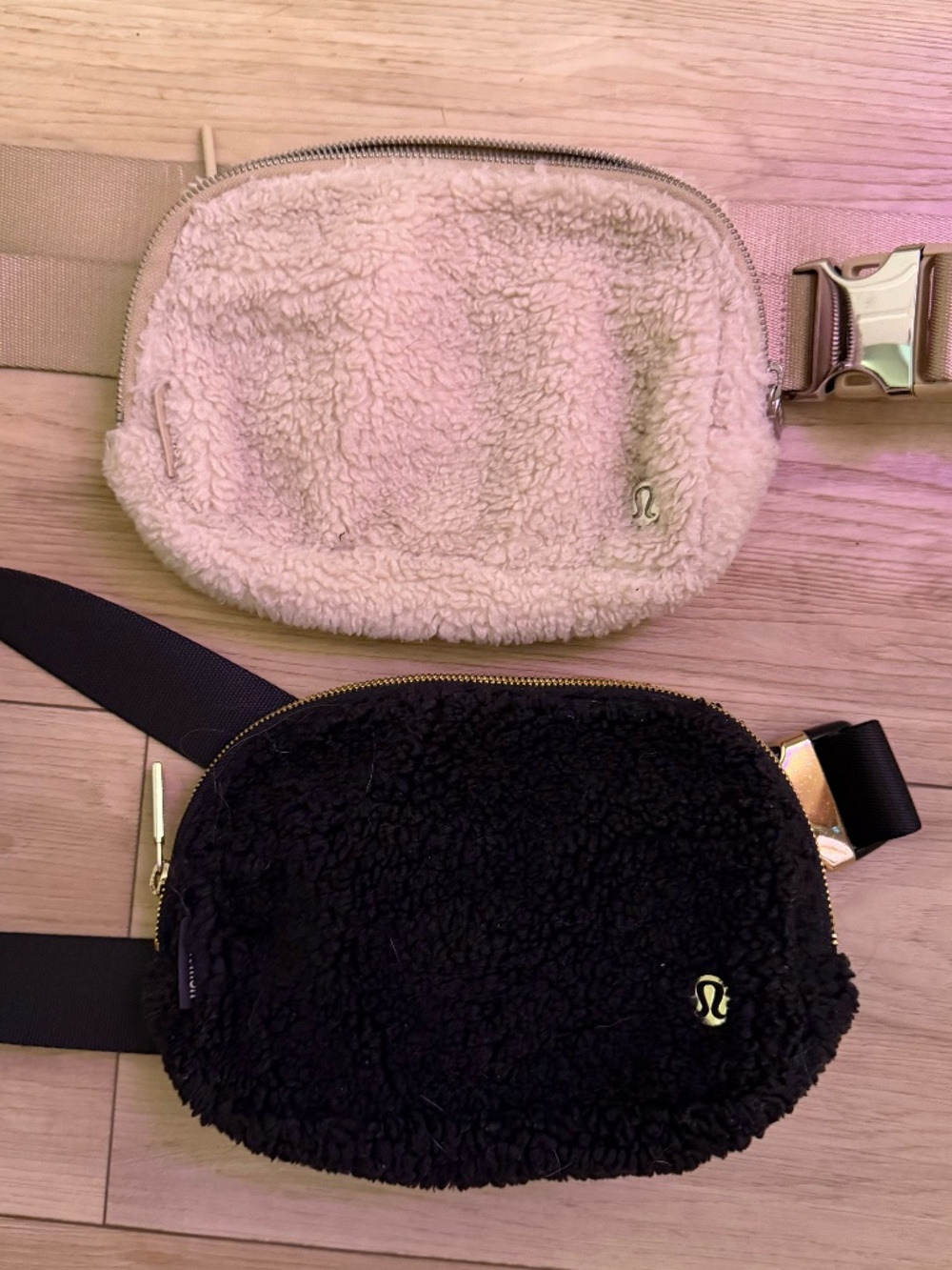 Lululemon Sherpa Everywhere Belt Bag Bundle Black & White OS